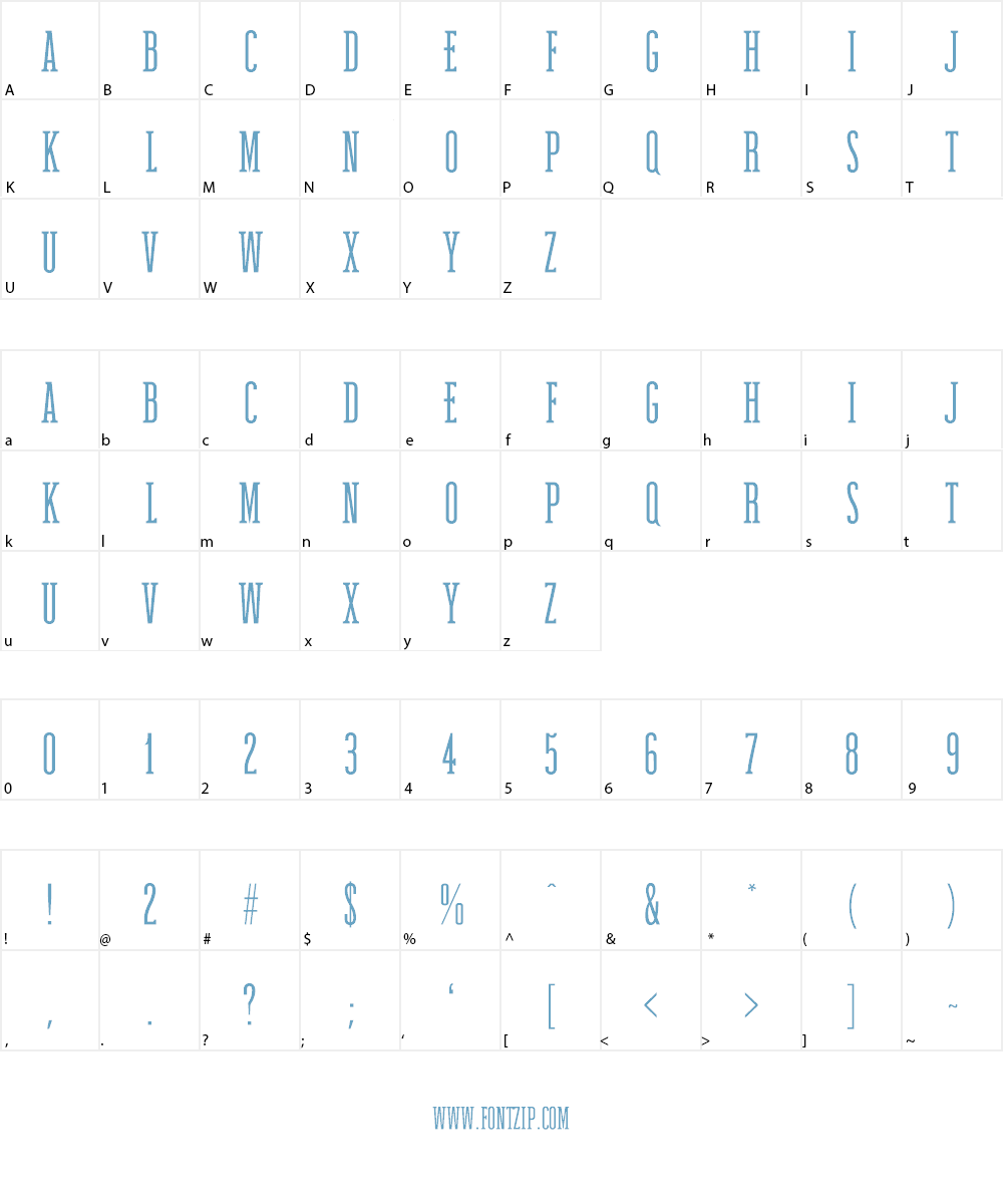 Western Wonderment Font Character